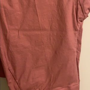 Dusty pink ladies wide leg cropped pants